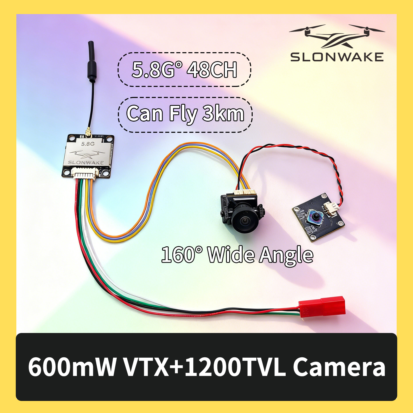 Rc Airplane Drone - SLONWAKE 5.8G 600mW 7-24V FPV Video