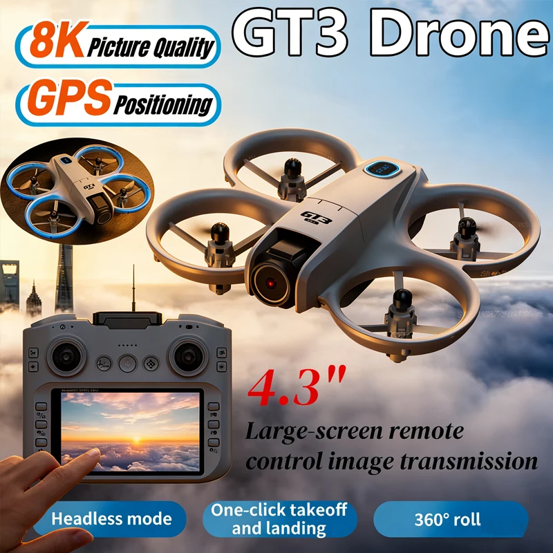 Hot 2026 GT3 MAX Drone 8K HD 4 - Drone Pro Rc Ufo 评论和价格