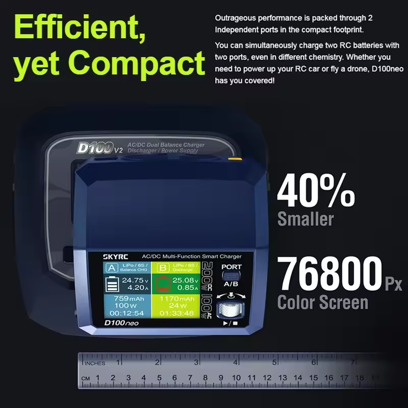 SkyRC D100neo Smart Lipo Charg - Lipo Battery Charger 评论和价格