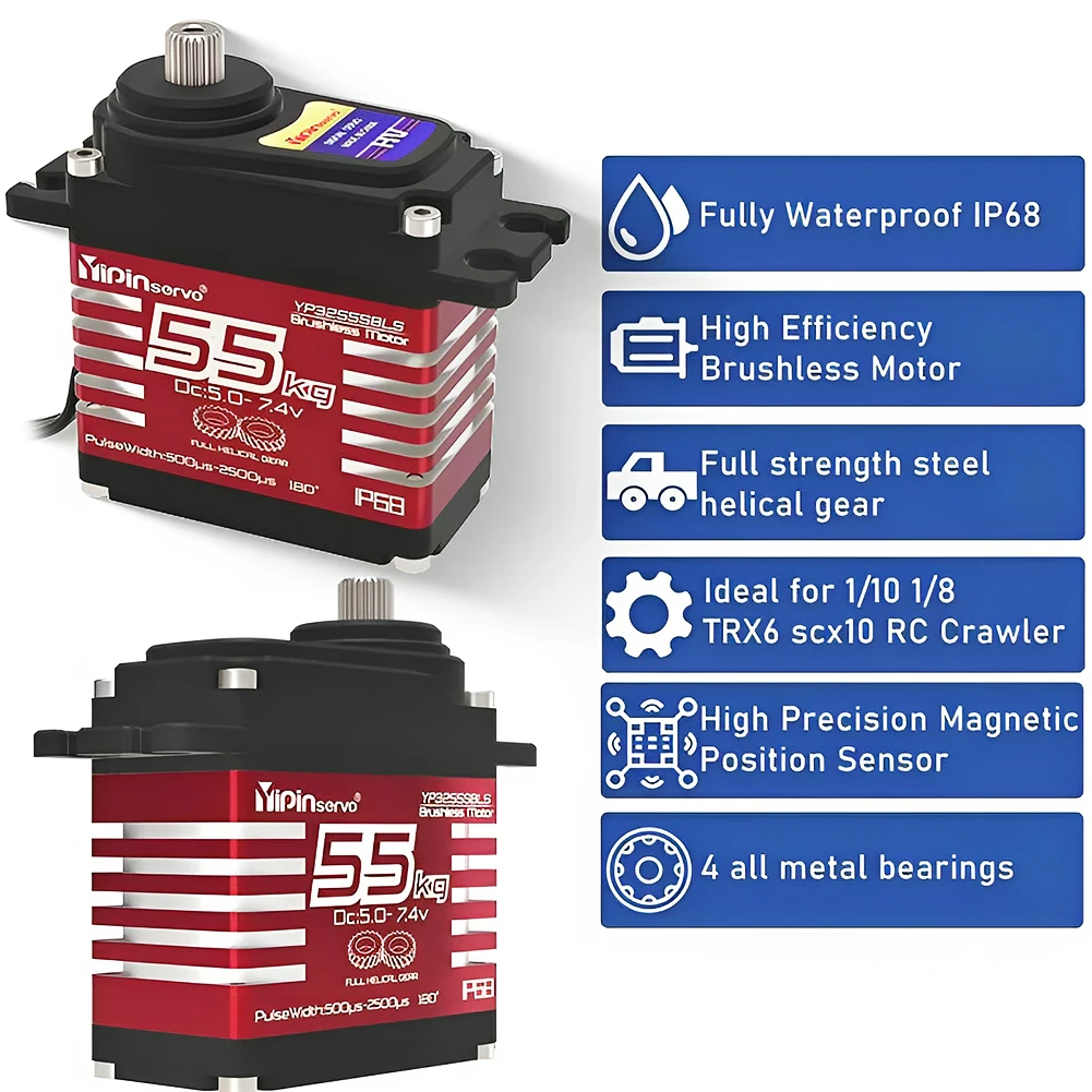 55kg Digital Servo 7.4V 180/27 - Rc Car Servo 评论和价格