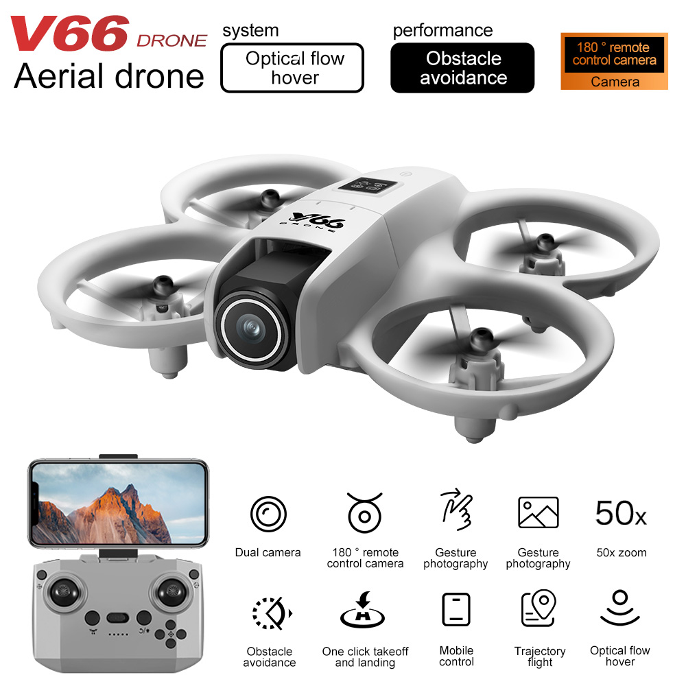 New V66 Mini Drone HD Camera 4 - Drone Rc Ufo 评论和价格