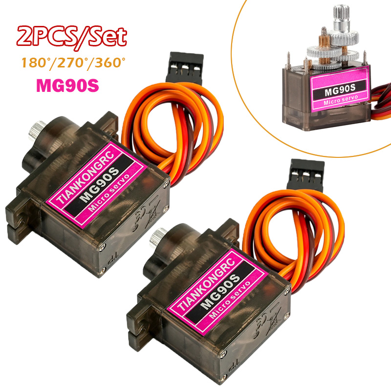 2PCS MG90S Full Metal Gear Mic - Drone Rc Jet 评论和价格