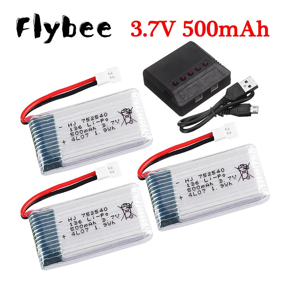 3.7V 500mAh 752540 Lipo Batter - Lipo Battery Charger 评论和价格