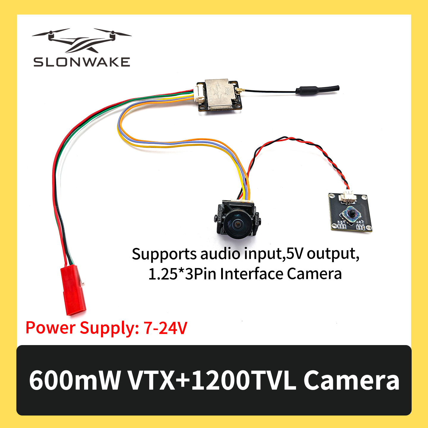 SLONWAKE 5.8G 600mW 7-24V FPV  - Rc Airplane Drone 评论和价格