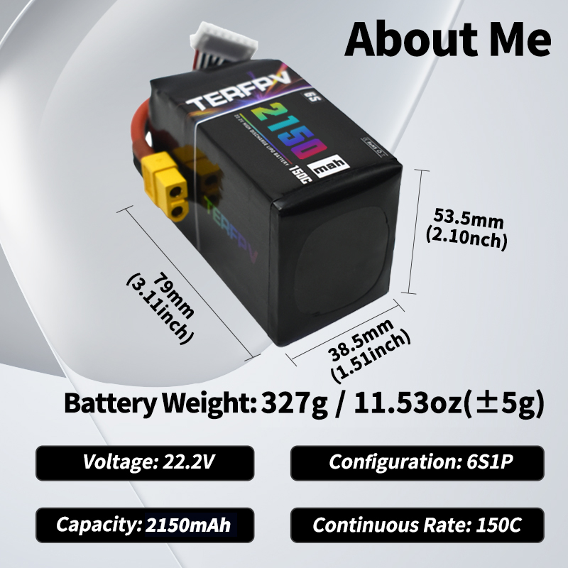 TERFPV Lipo Battery 6S 22.2V 1 - Drone Rc Board 评论和价格
