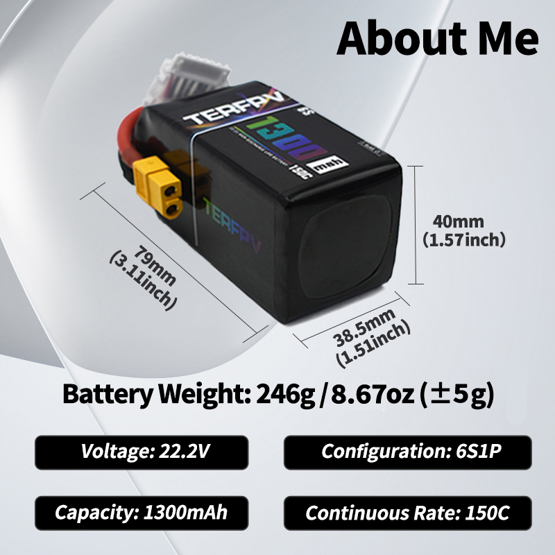 TERFPV Lipo Battery 6S 22.2V 1 - Drone Rc Board 评论和价格