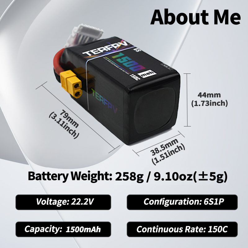 TERFPV Lipo Battery 6S 22.2V 1 - Drone Rc Board 评论和价格
