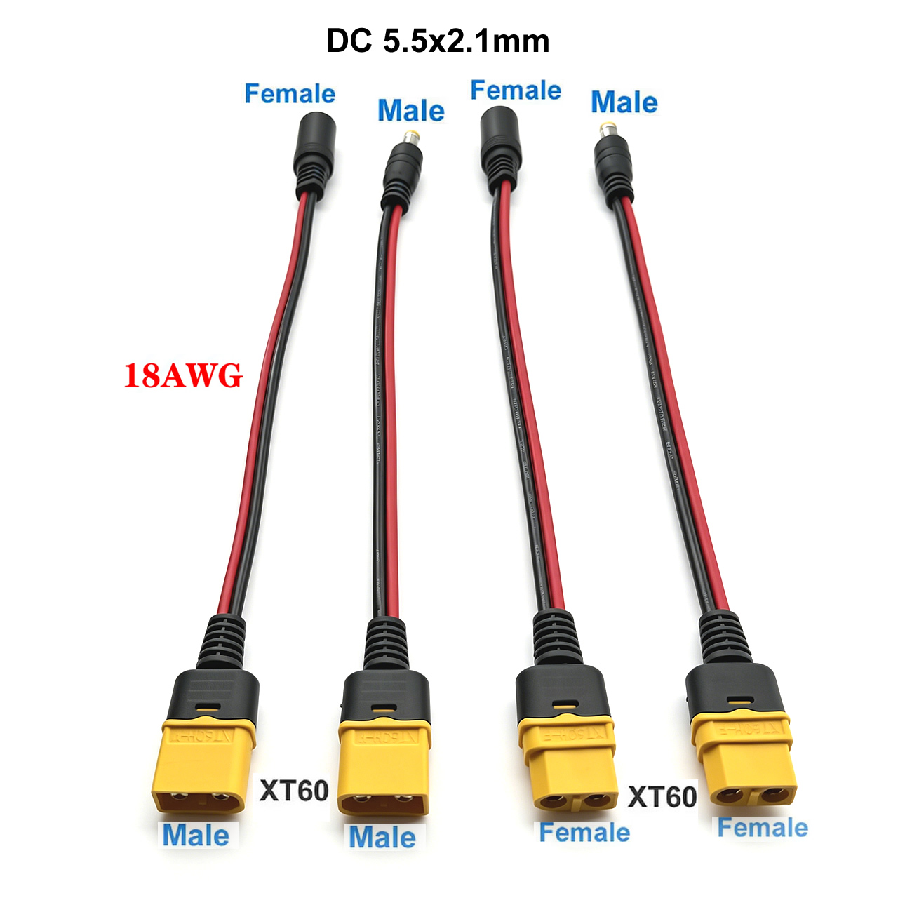 XT60 Plug Female Male To DC 5. - Drone Rc Car Hybrid 评论和价格