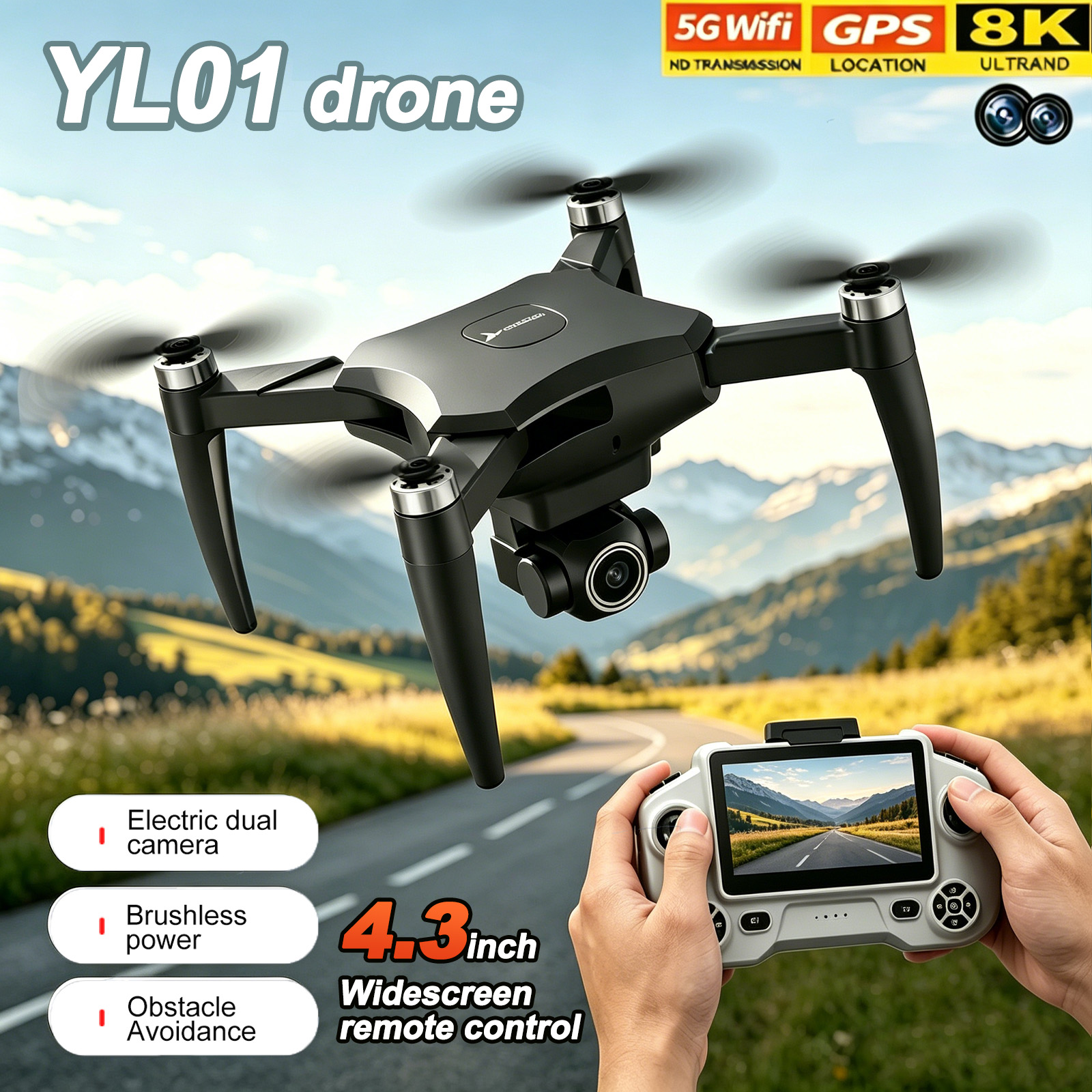 Mini Drone GPS Professional 8K - Drone Avion Rc 评论和价格