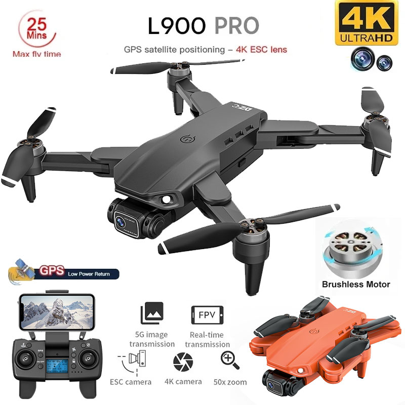 L900 Pro GPS Drone 4K Professi - Drone Rc Foldable 评论和价格