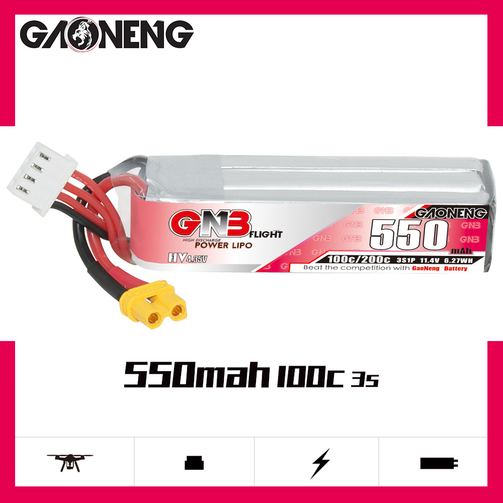GNB HV 11.4V 550mAh 100C/200C  - Drone Rc Board 评论和价格