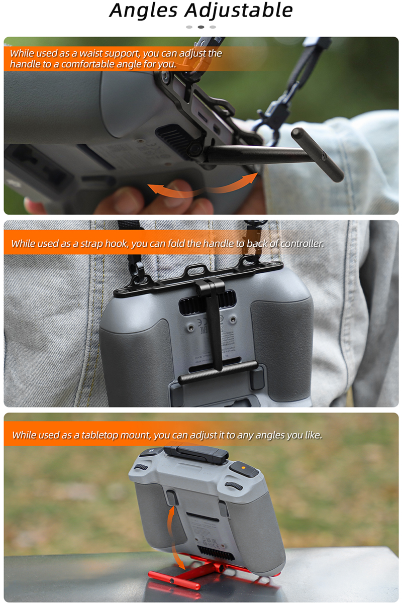 2in1 Handle Stand Bracket Neck - Drone Rc Neck Strap 评论和价格