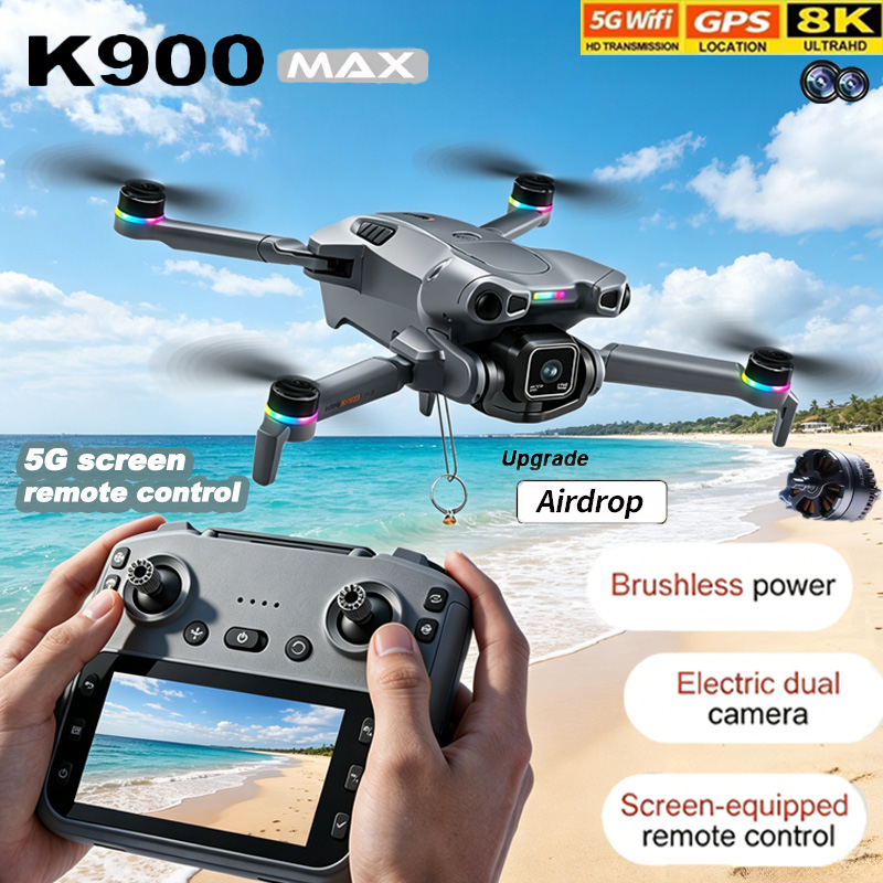 K900 Max Drone 5G WiFi FPV Wid - Drone Avion Rc 评论和价格