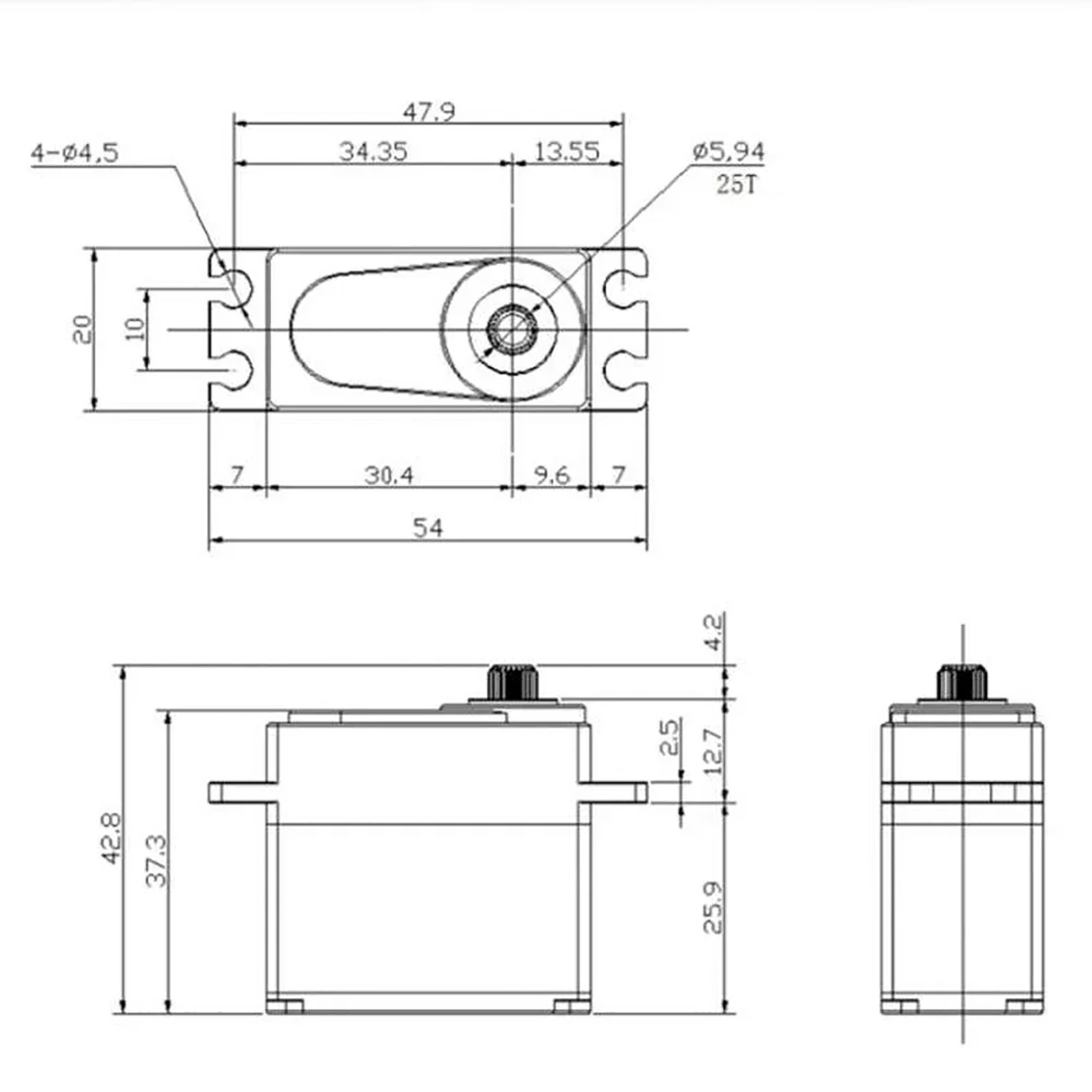 40kg servo rc IP65 Waterproof  - Rc Car Servo 评论和价格