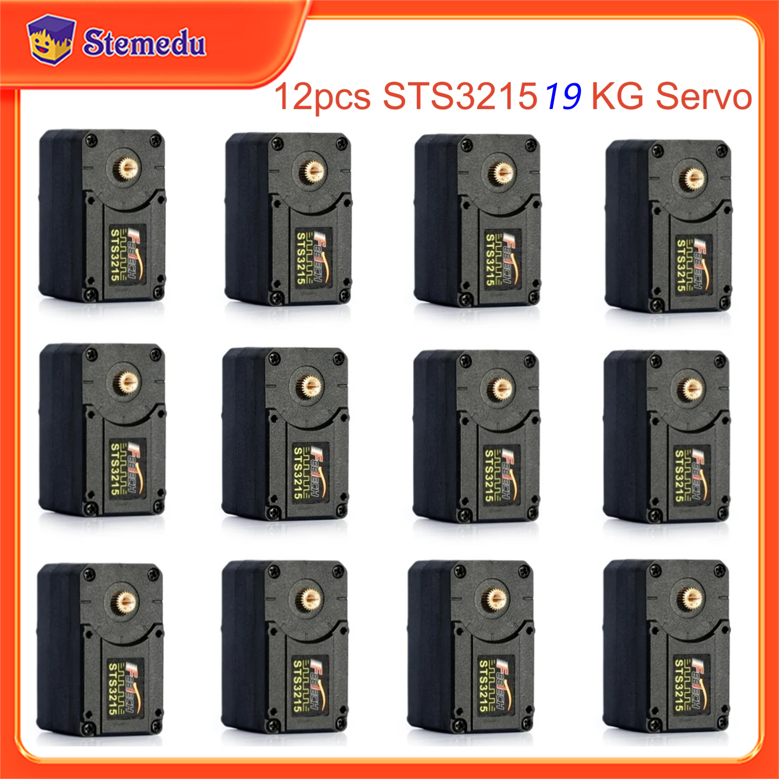 12PCS Feetech STS3215 19KG 7.4 - Rc Car Servo 评论和价格