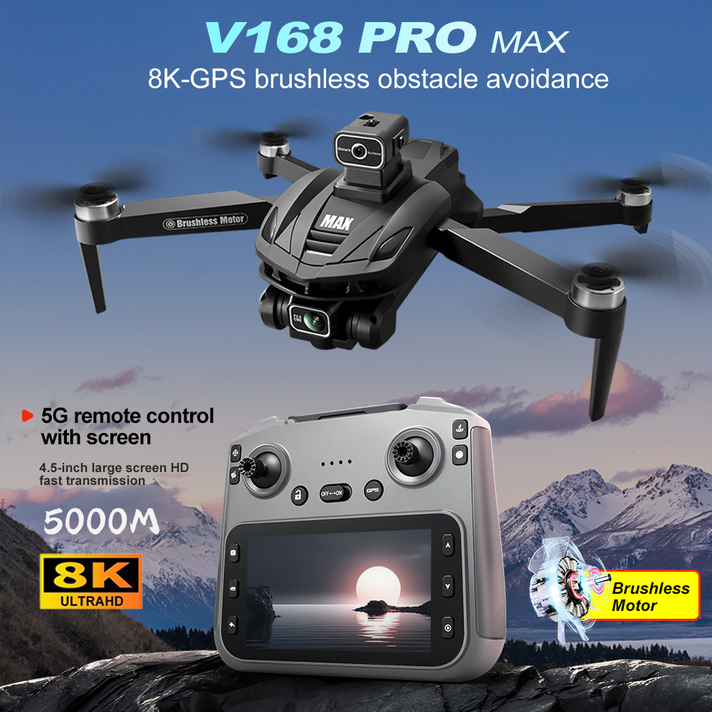 V168 PRO Max GPS Drone 8K Prof - Drone Rc Cable 评论和价格