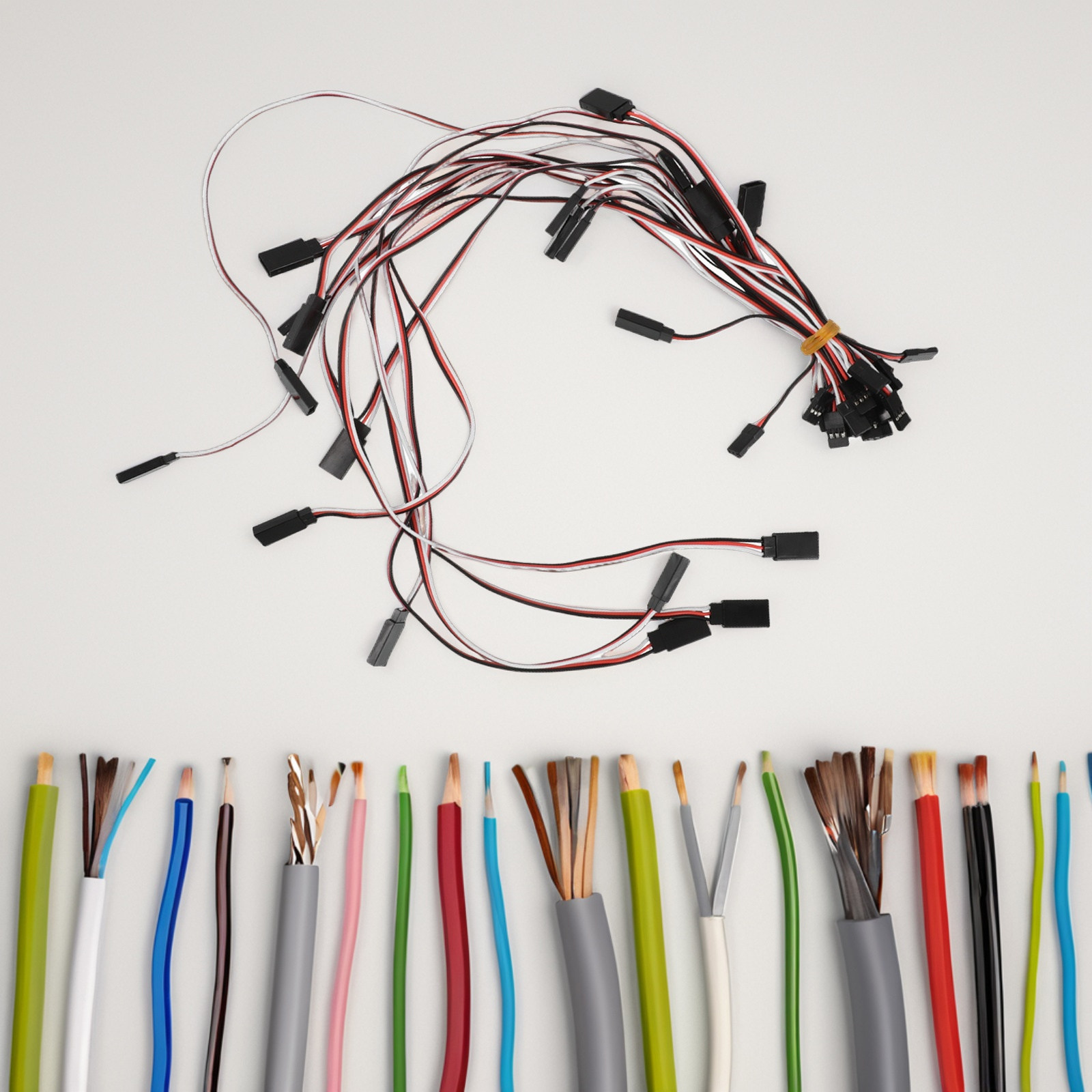 20Pcs Female to Male Servo Ext - Drone Rc Board 评论和价格