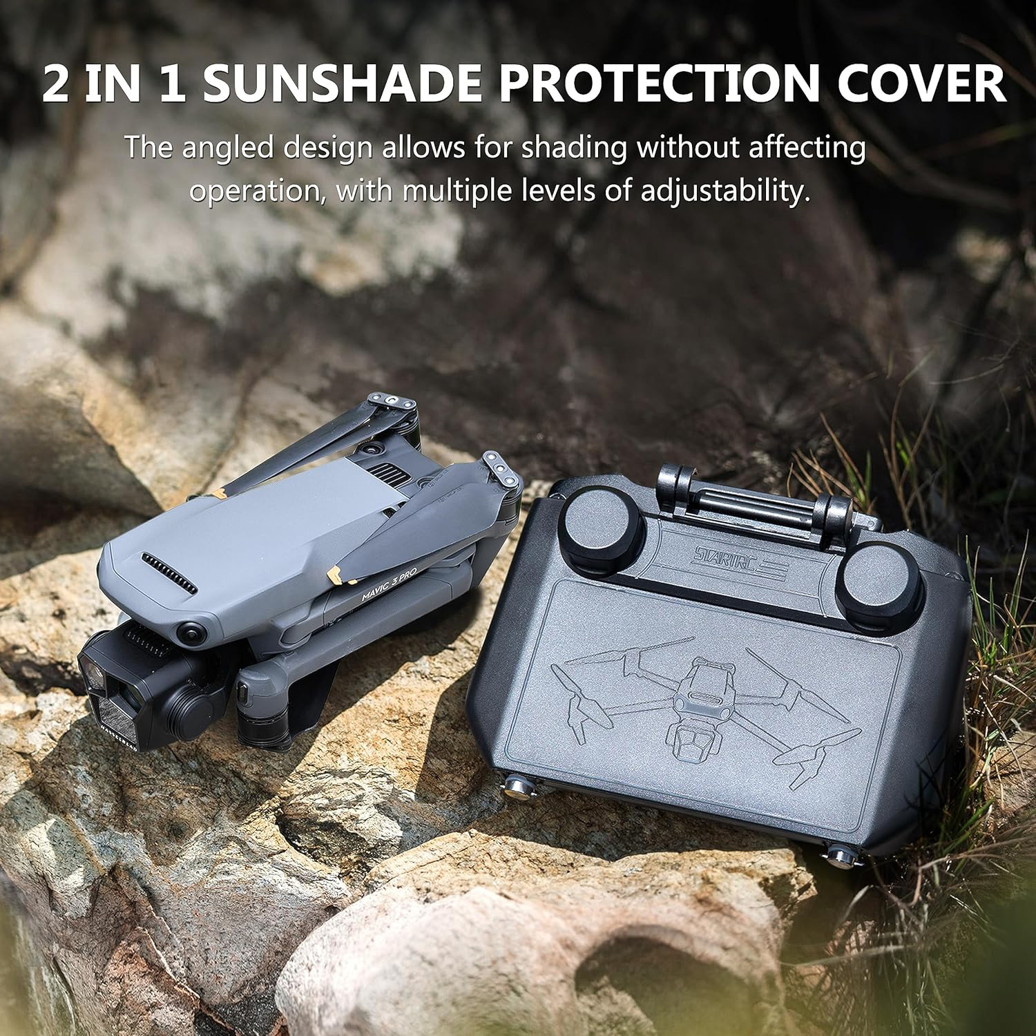 2-in-1 Sun Hood & Joystick Cov - Drone Rc Pro 2 评论和价格