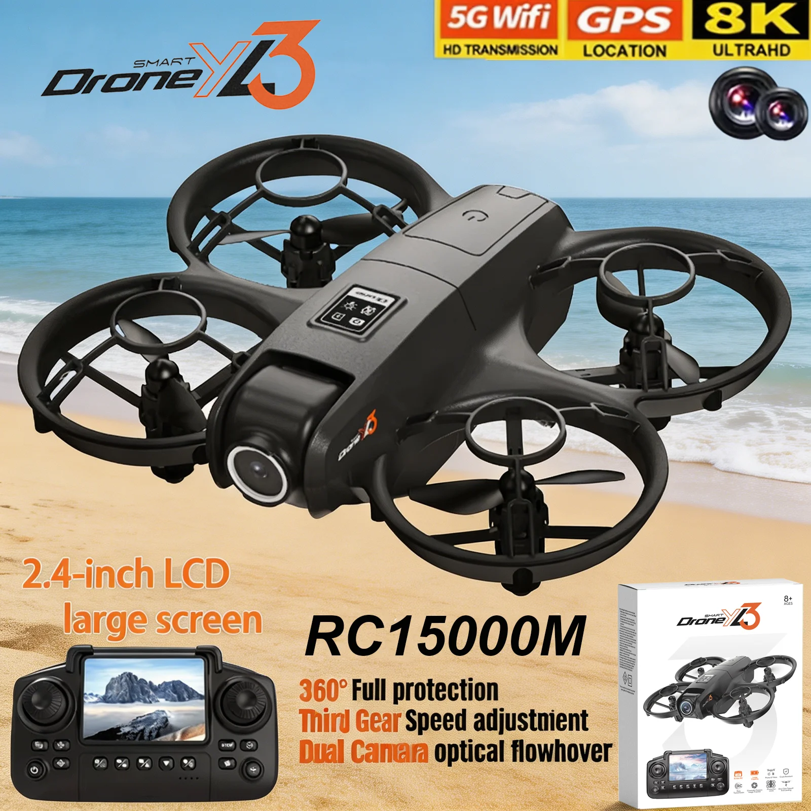 New YL3 RC Drone 8K 1080P Wide - Drone Rc Foldable 评论和价格