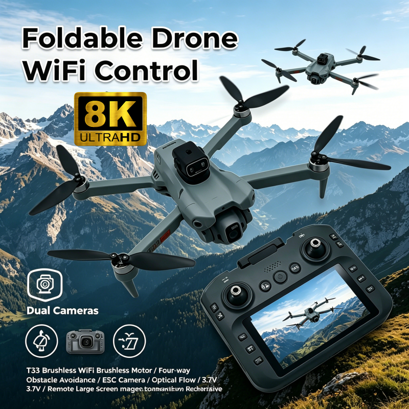 2026 New T33 RC Drone 8K Camer - Drone Rc Foldable 评论和价格