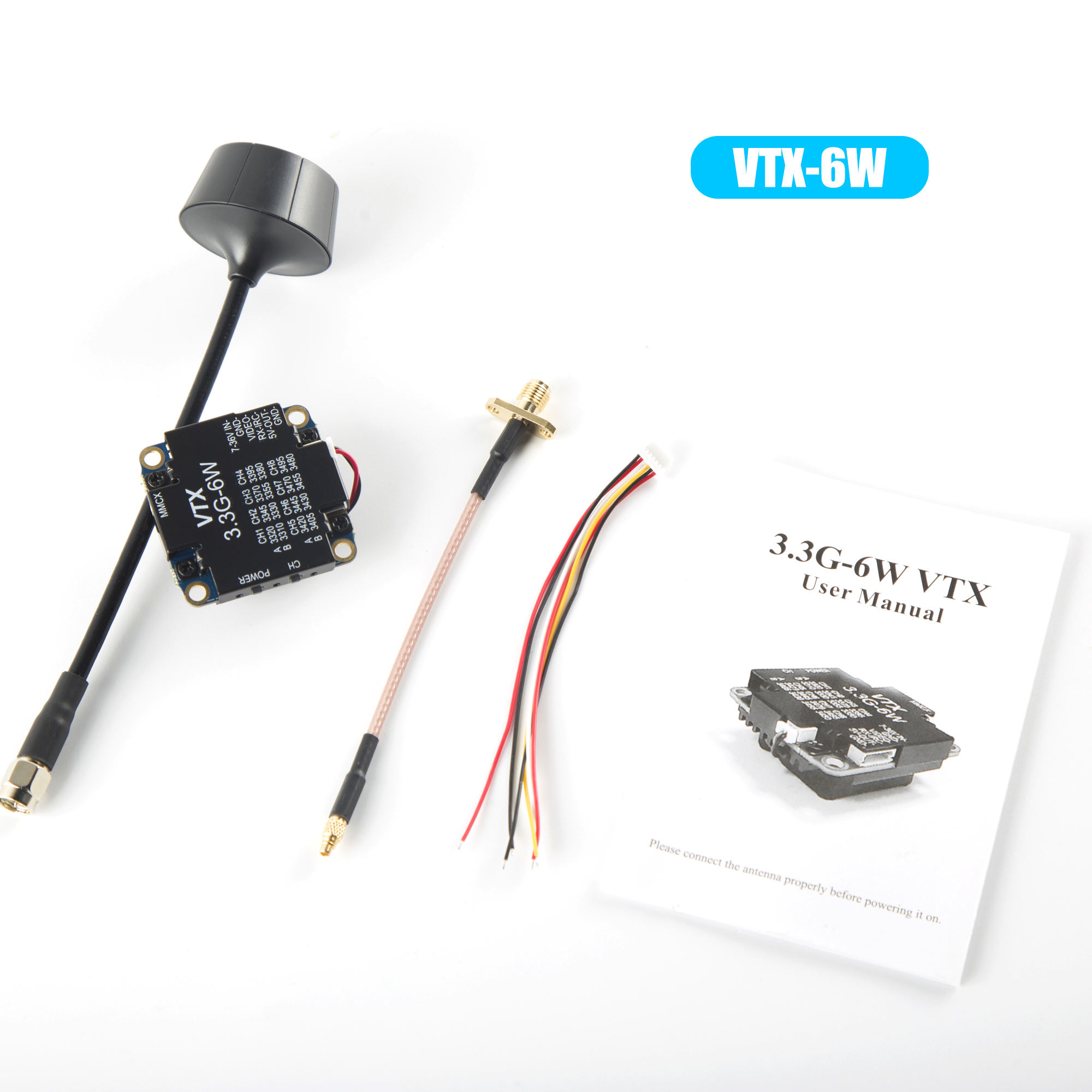 FPV Video Transmitter 3.3G 6W  - Rc Airplane Drone 评论和价格