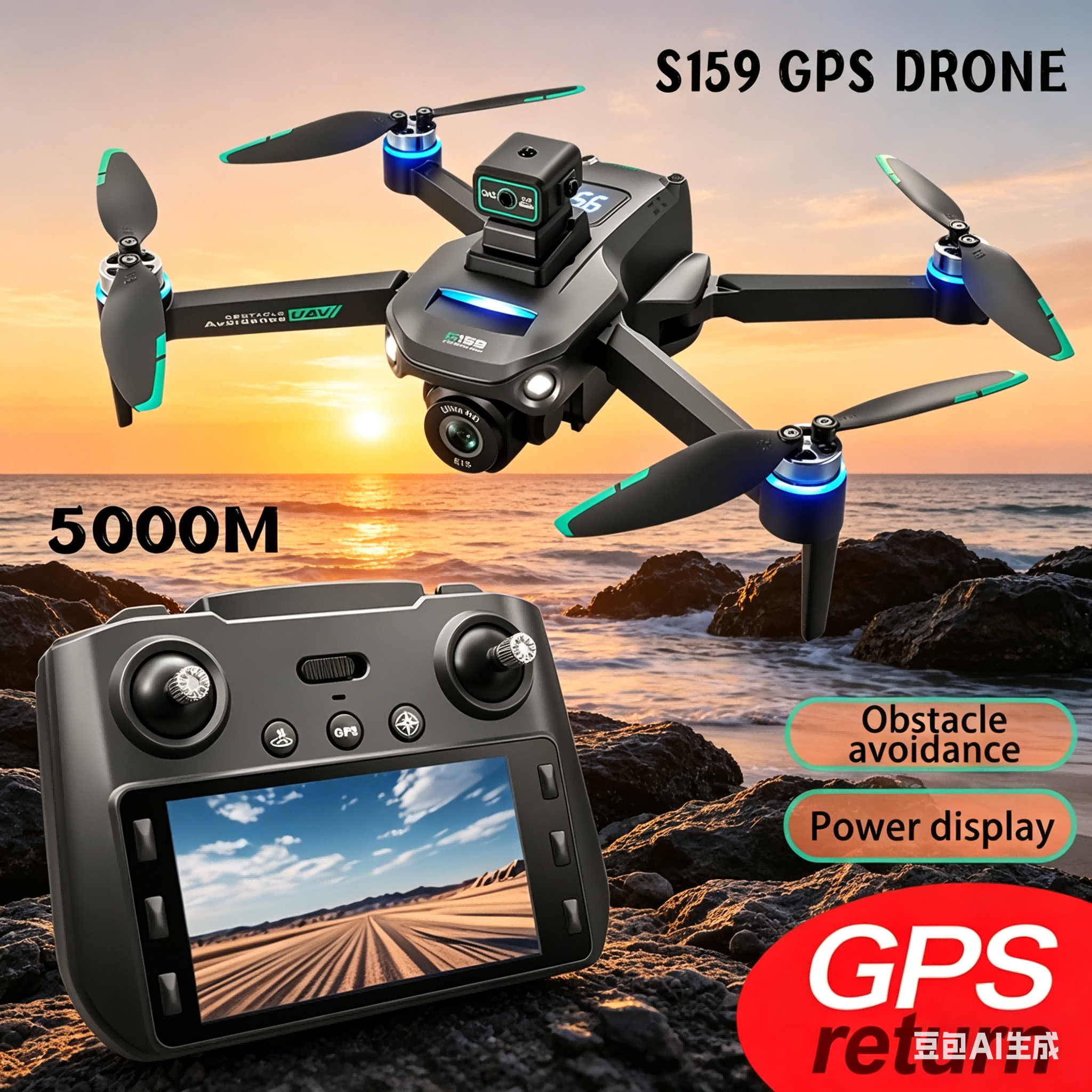 S159 GPS Drone 4K Profesional  - Drone Rc Cable 评论和价格