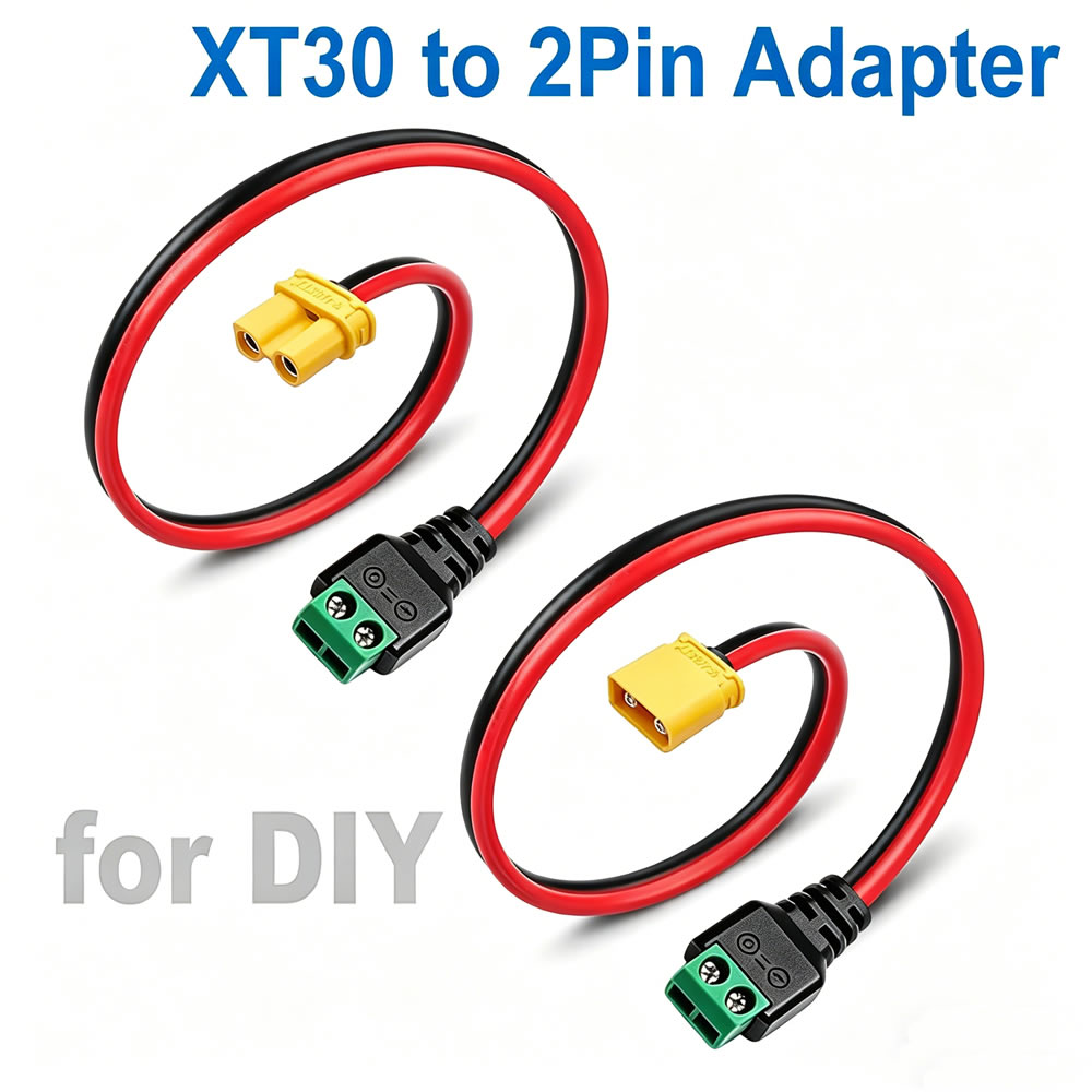 XT30 to 2 Pin Solderless Termi - Drone Rc Car Hybrid 评论和价格